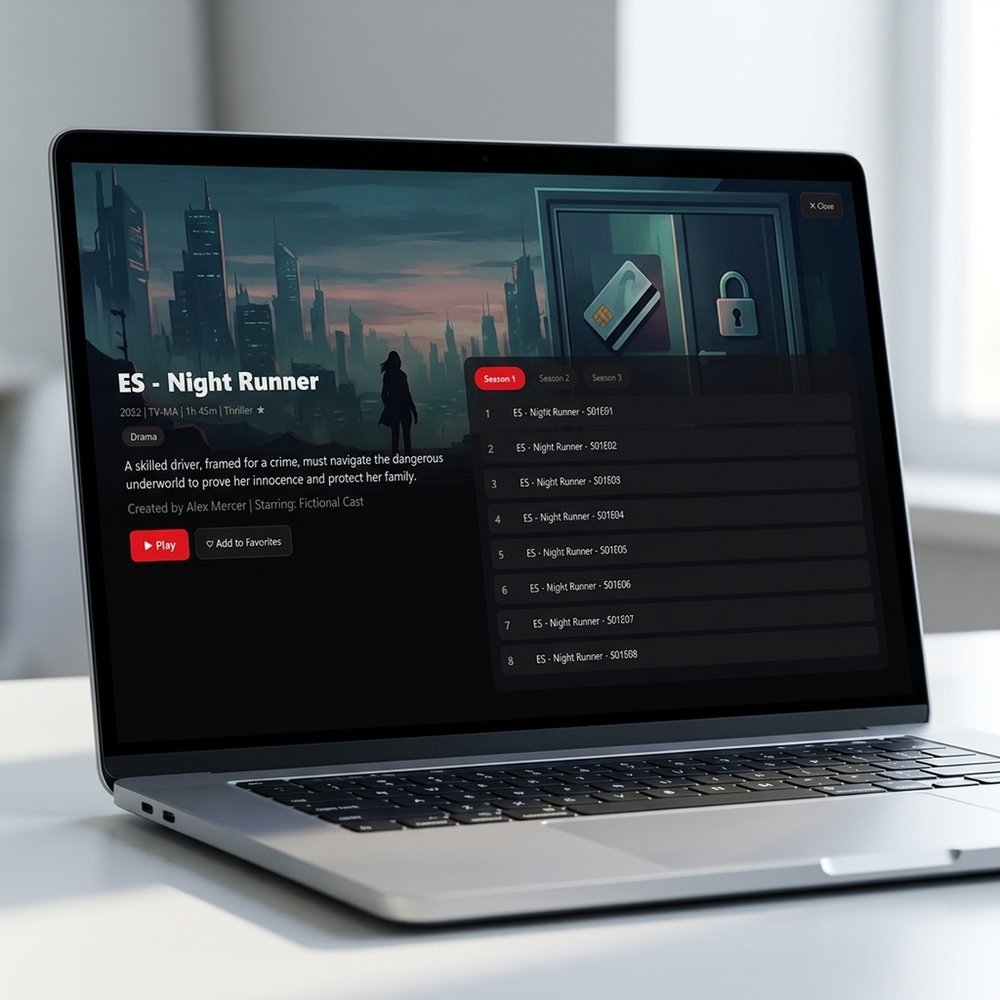 FXTV PLAYER movie and series details screen